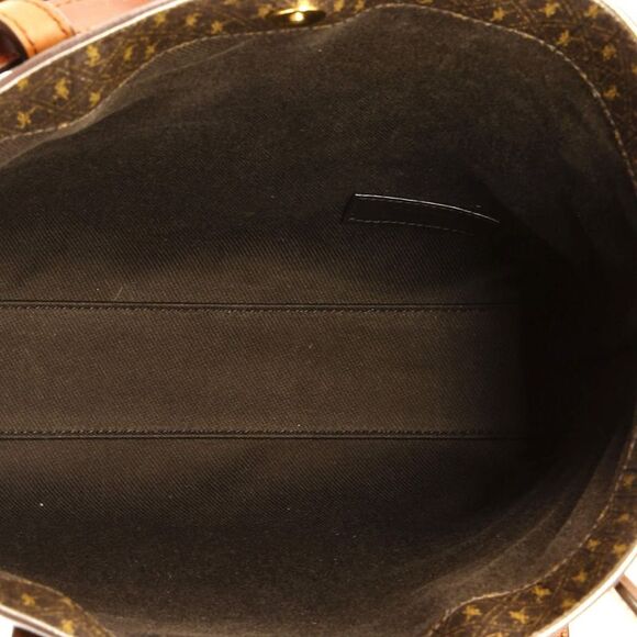 Saint Laurent Le Monogramme Shopper Tote Monogram All Over Coated Canvas and Lea - Picture 5 of 6